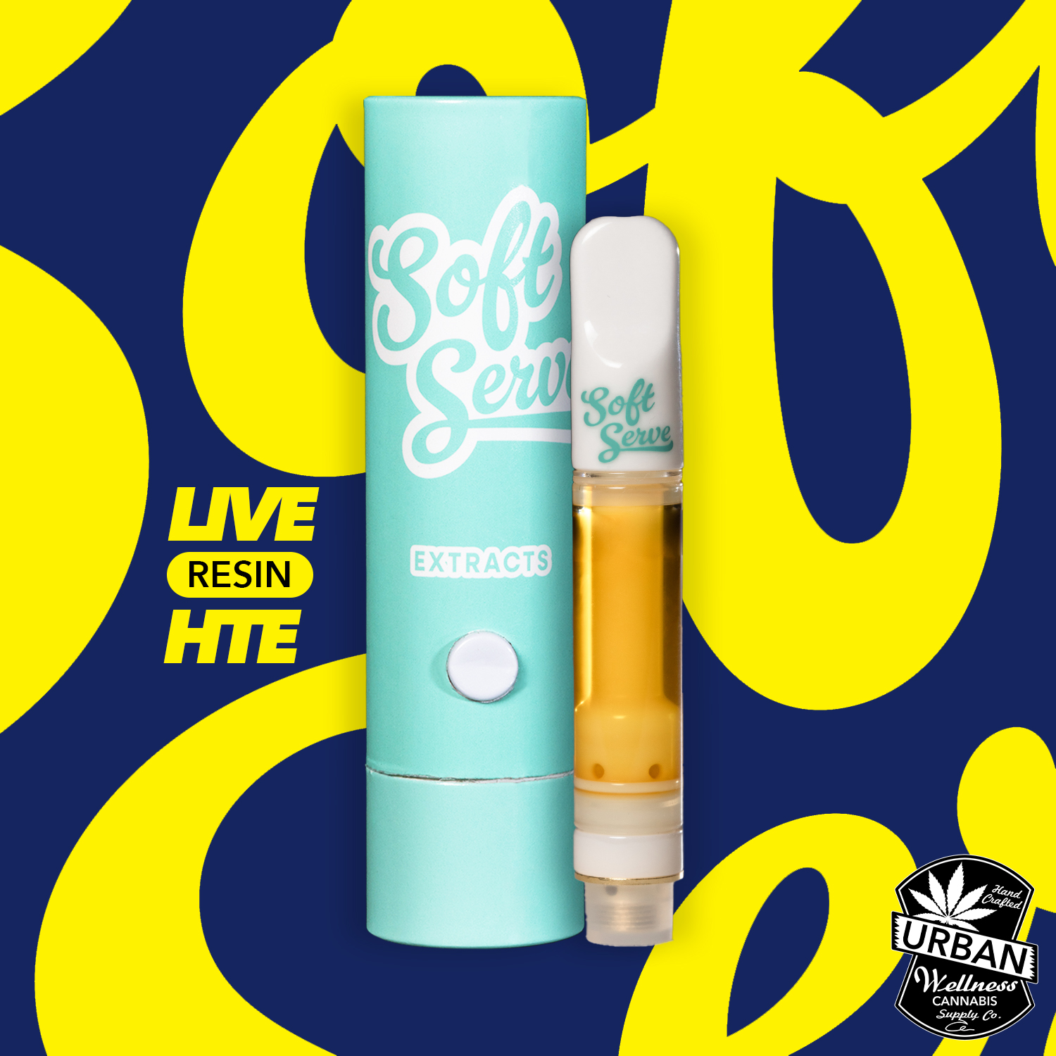 Photograph of product: Soft Serve - Sub Zero Live Resin Cartridge