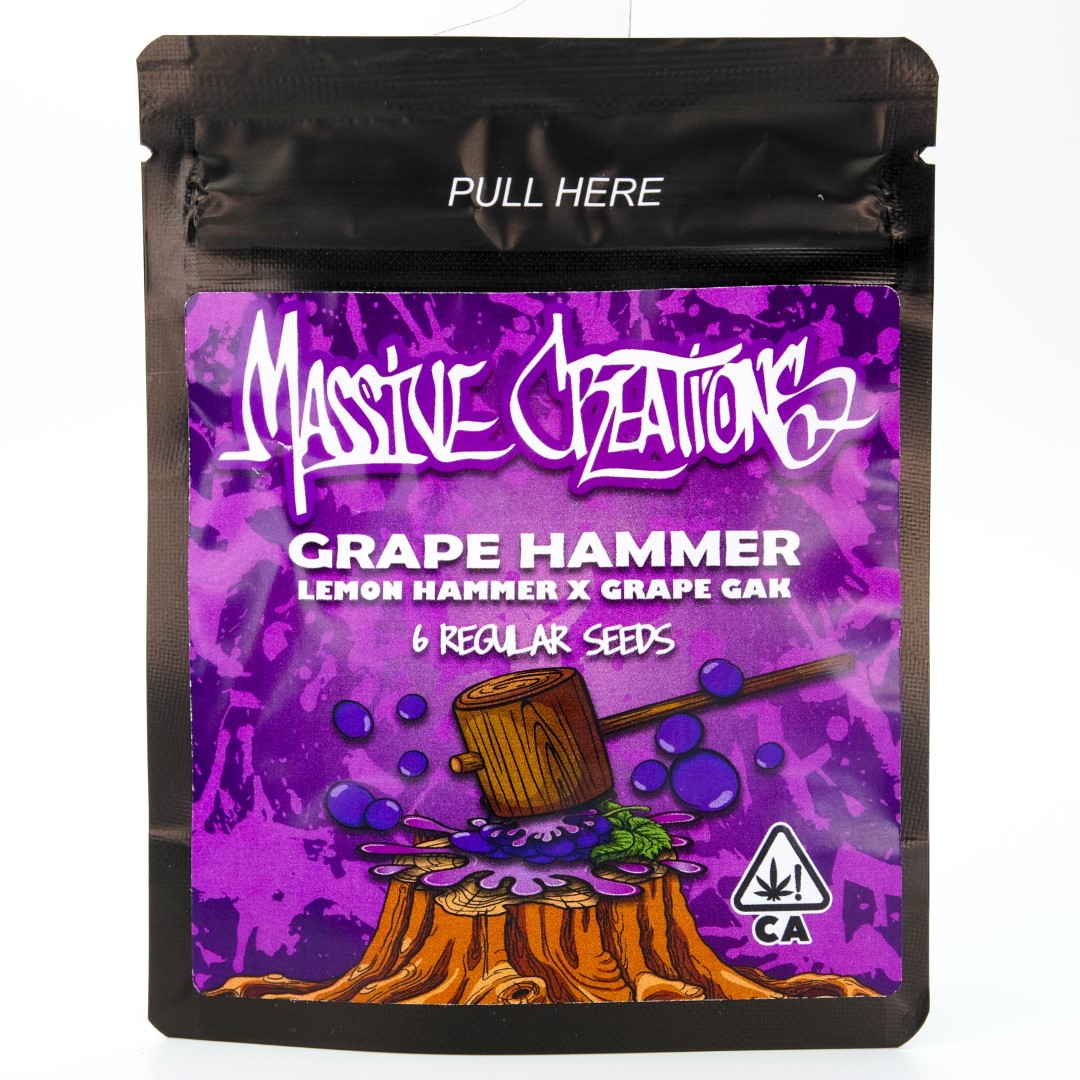 Photograph of product: Grape Hammer 6 Pack Seeds - Massive Creations