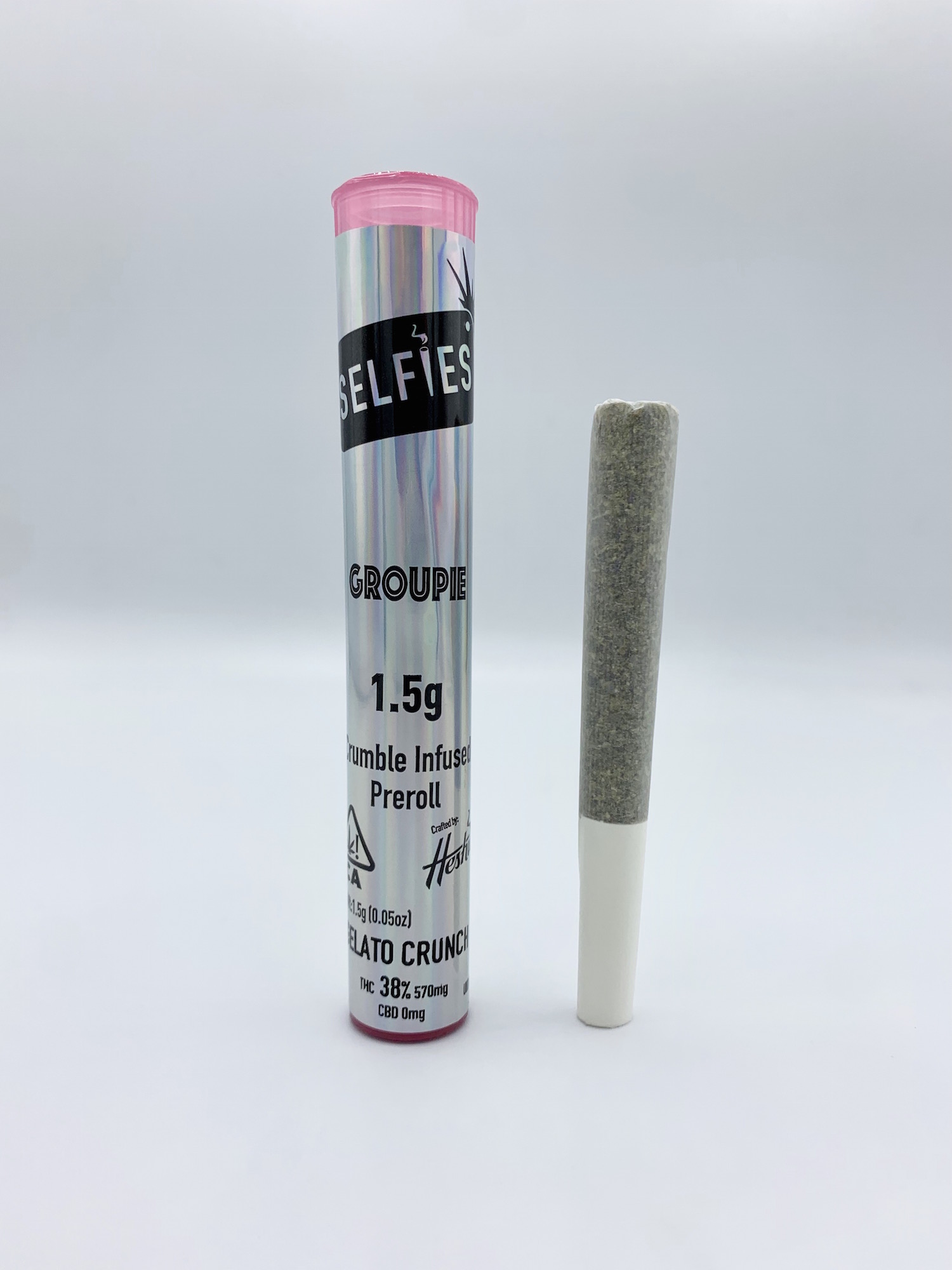Photograph of product: SELFIES | Gelato Crunch | Inf Preroll | 1.5G