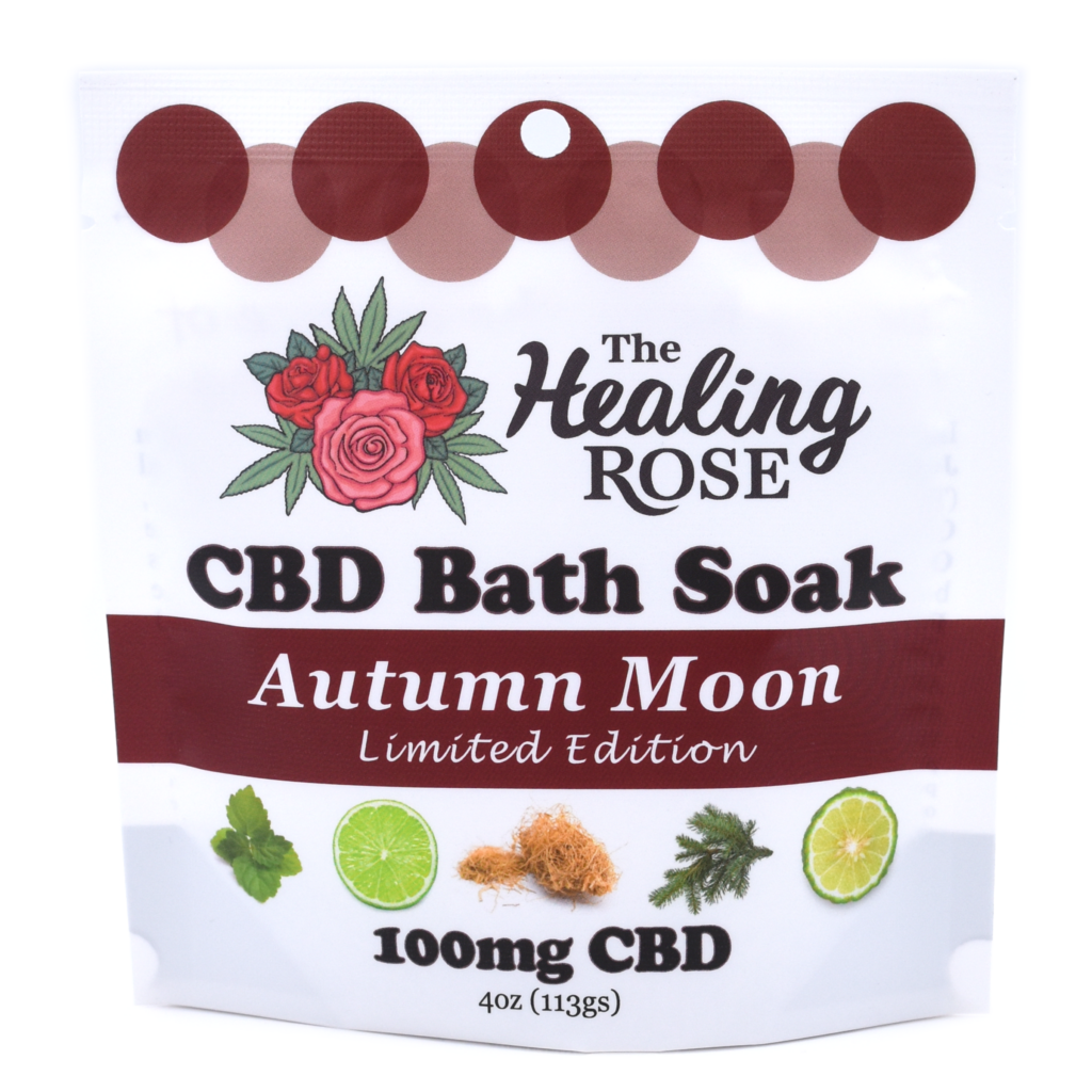 Photograph of product: Autumn Moon CBD Bath Soak | 4oz | 100mg CBD