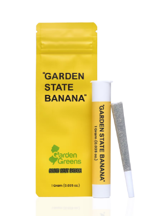 Photograph of product: Garden State Banana Pre-Roll 1g 1pk- Pink Plantain
