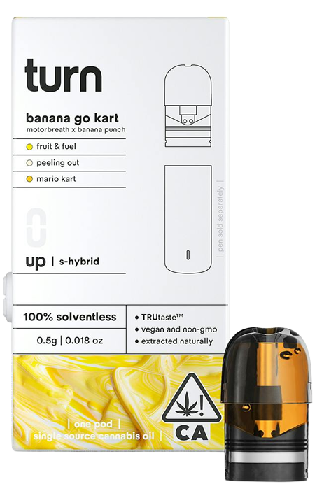 Photograph of product: Turn | Banana Go Kart | .5G Solventless POD