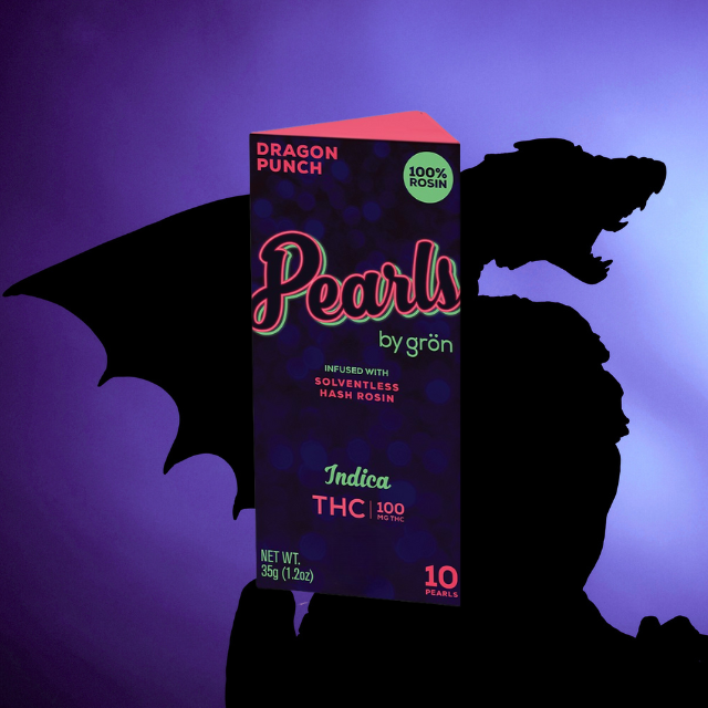 Photograph of product: GUMMIES | DRAGON PUNCH PEARLS | au chocolat ROSIN