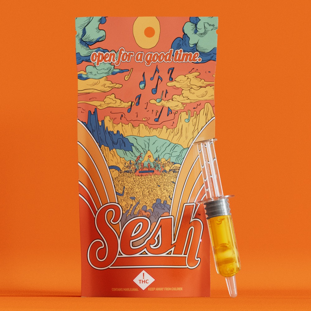 Photograph of product: Pineapple Cake Express Distillate Syringe by Sesh By Craft