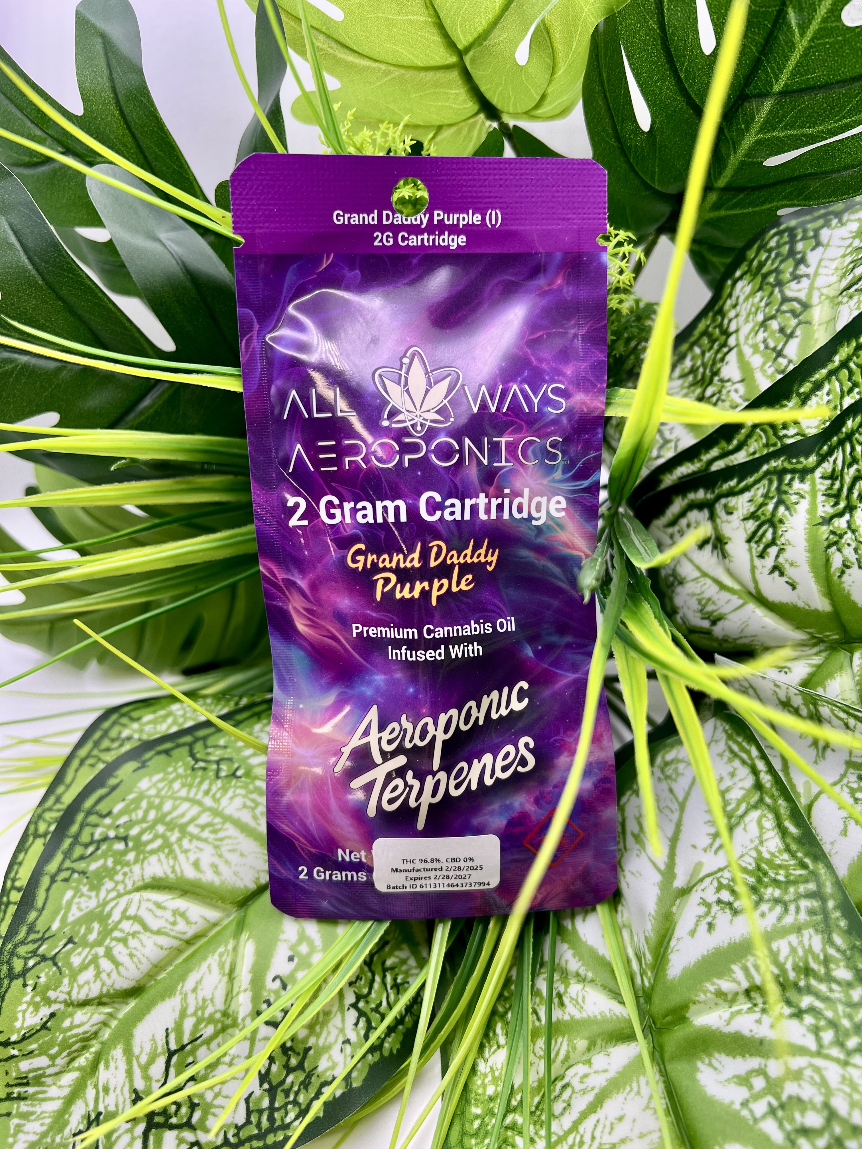 Photograph of product: All Ways Aeroponics - Grand Daddy Purple - 2g Cartridge