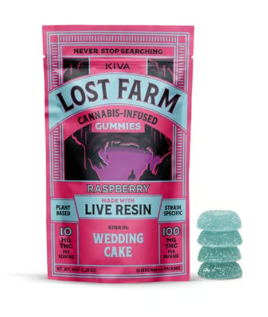 Photograph of product: Raspberry - Live Resin Gummies - 100mg