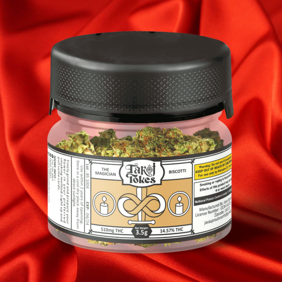 Photograph of product: Tarot Tokes Flower - Biscotti - 3.5g