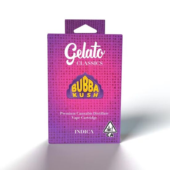 Photograph of product: Gelato Classics Cartridge Bubba Kush 1g - 