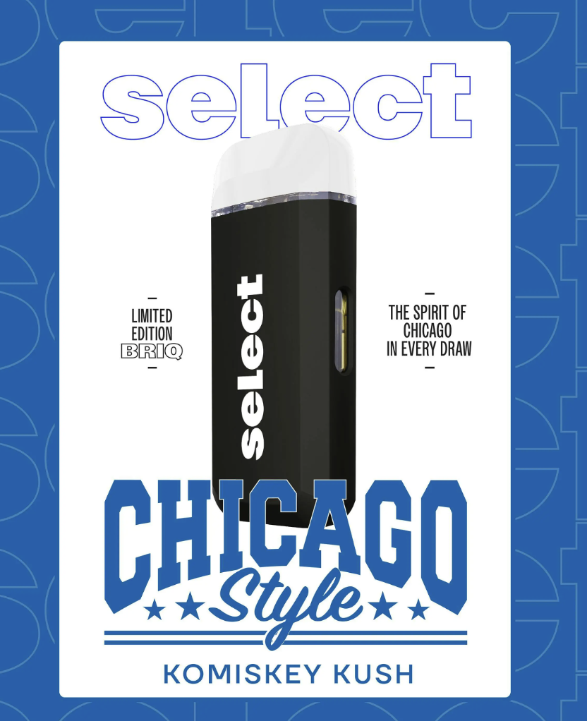 Photograph of product: SELECT BRIQ KOMISKEY KUSH DISPOSABLE 2G