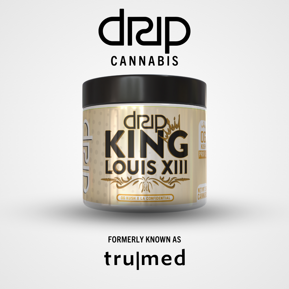 Photograph of product: (DRIP) Top-Shelf Flower 3.5g (King Louis XIII OG)