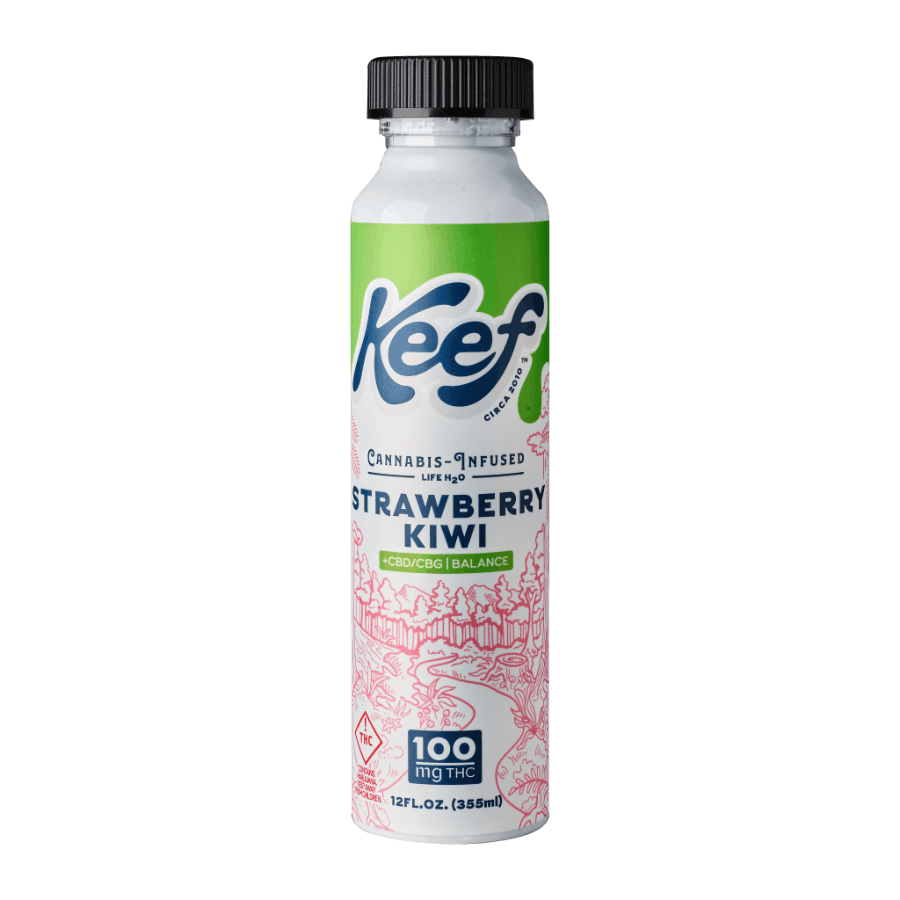 Photograph of product: Beverages 100mg - Keef Life - Strawberry Kiwi