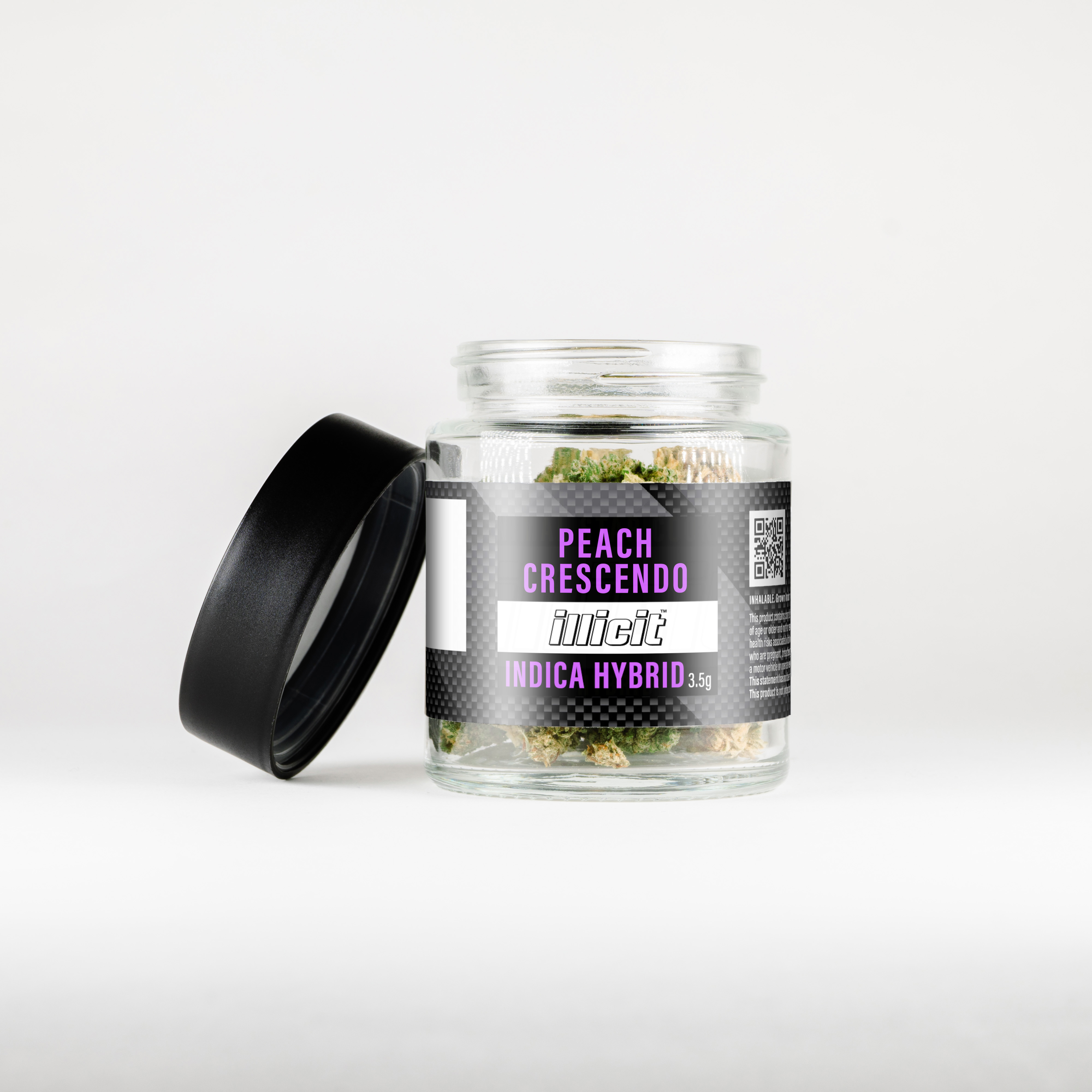 Photograph of product: Illicit | Peach Crescendo (I-H) Flower | 3.5g
