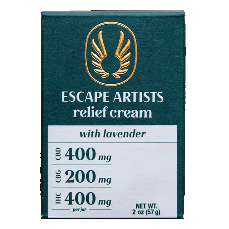 Photograph of product: Escape Artists | Lavender Relief Cream | 400mg