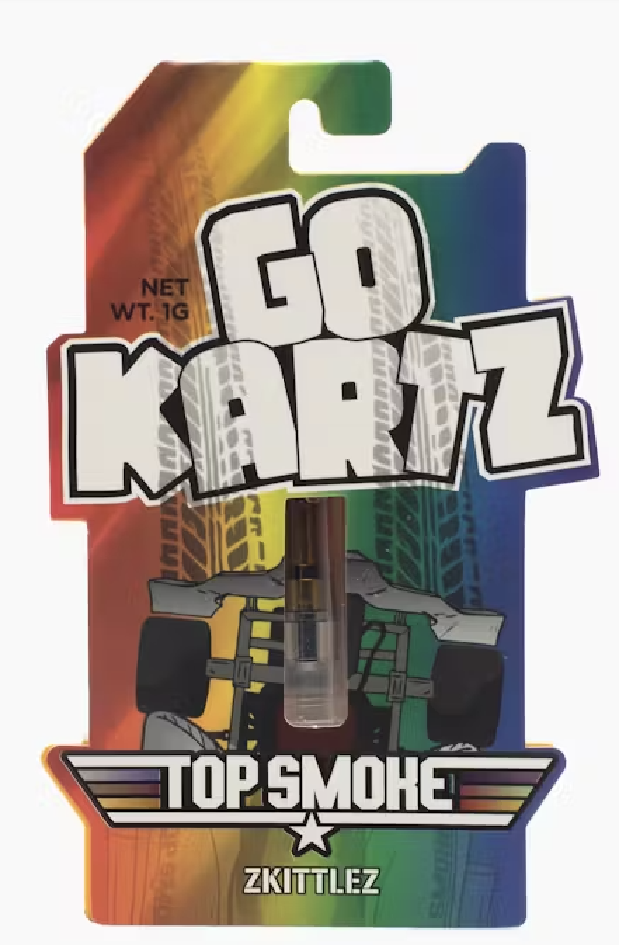 Photograph of product: Go Kartz by Top Smoke | Distillate 510 Carts | Zkittlez