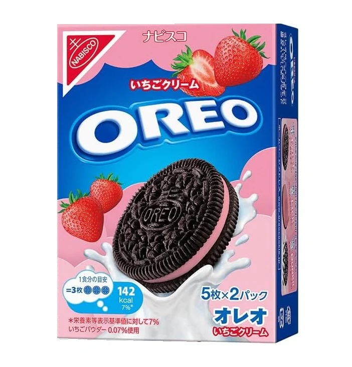 Photograph of product: Exotic Oreo Cookie Strawberry Cream (Japan)