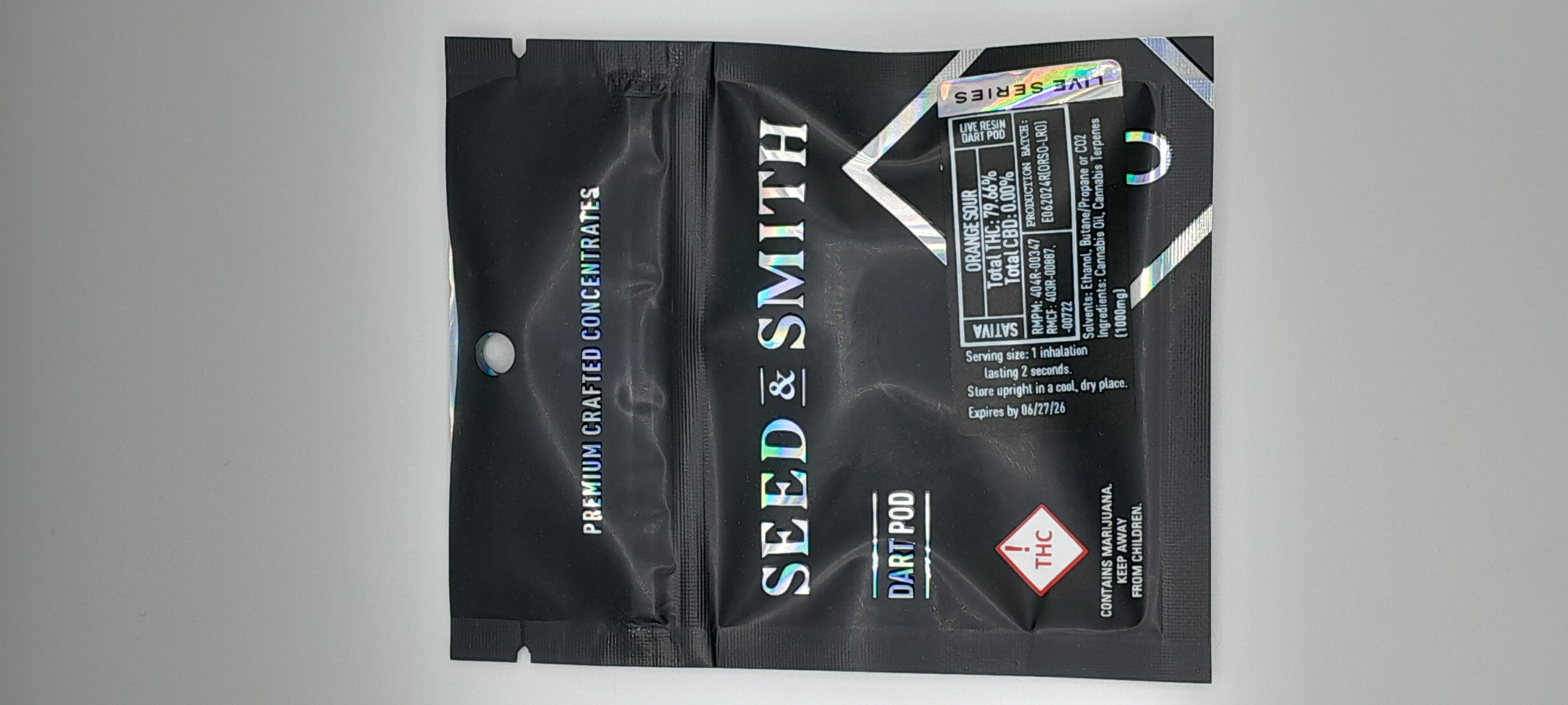 Photograph of product: MED - DART POD LIVE RESIN 1000MG - (ORSO) ORANGE SOUR