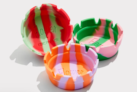 Photograph of product: Edie Parker | Diner Ashtray | For a Good Start | Green