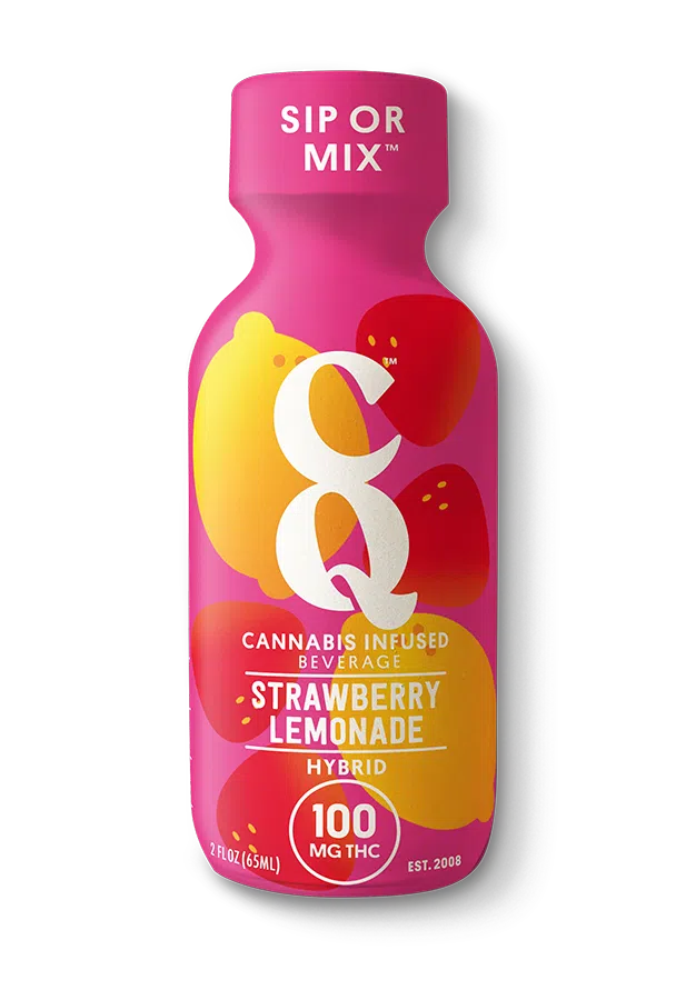 Photograph of product: CQ | 100mg TH-oui Shot | Strawberry Lemonade