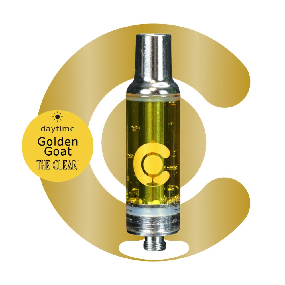 Photograph of product: The Clear Golden Goat Cartridge 2g