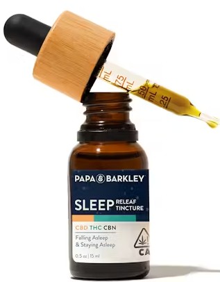 Photograph of product: Sleep Releaf [I] - 210MG 2:4:1 CBD:TH-oui:CBN Tincture 15ML
