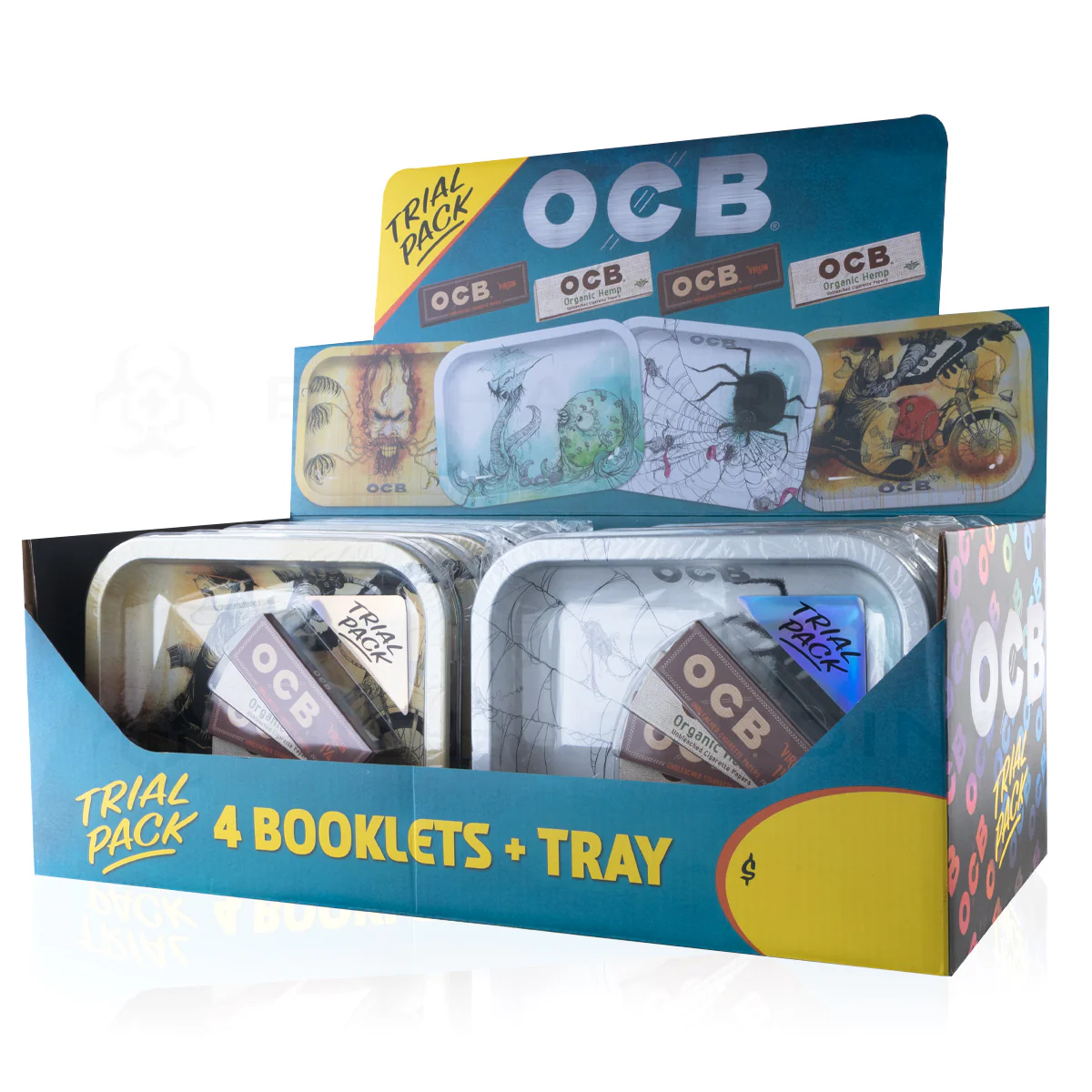 Photograph of product: OCB Rolling Papers w/ Metal Rolling Tray