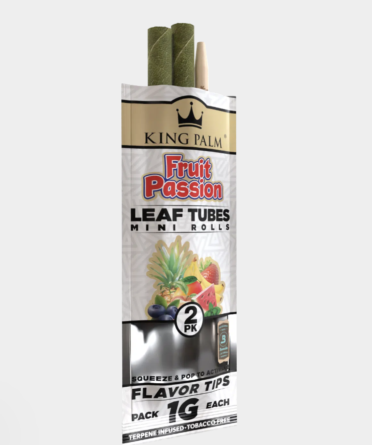 Photograph of product: King Palm: Fruit Passion Leaf Tubes
