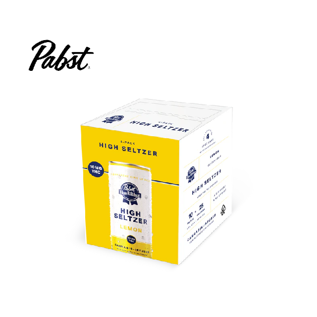 Photograph of Product: HIGH LEMON 10MG 4 PACK SELTZTER