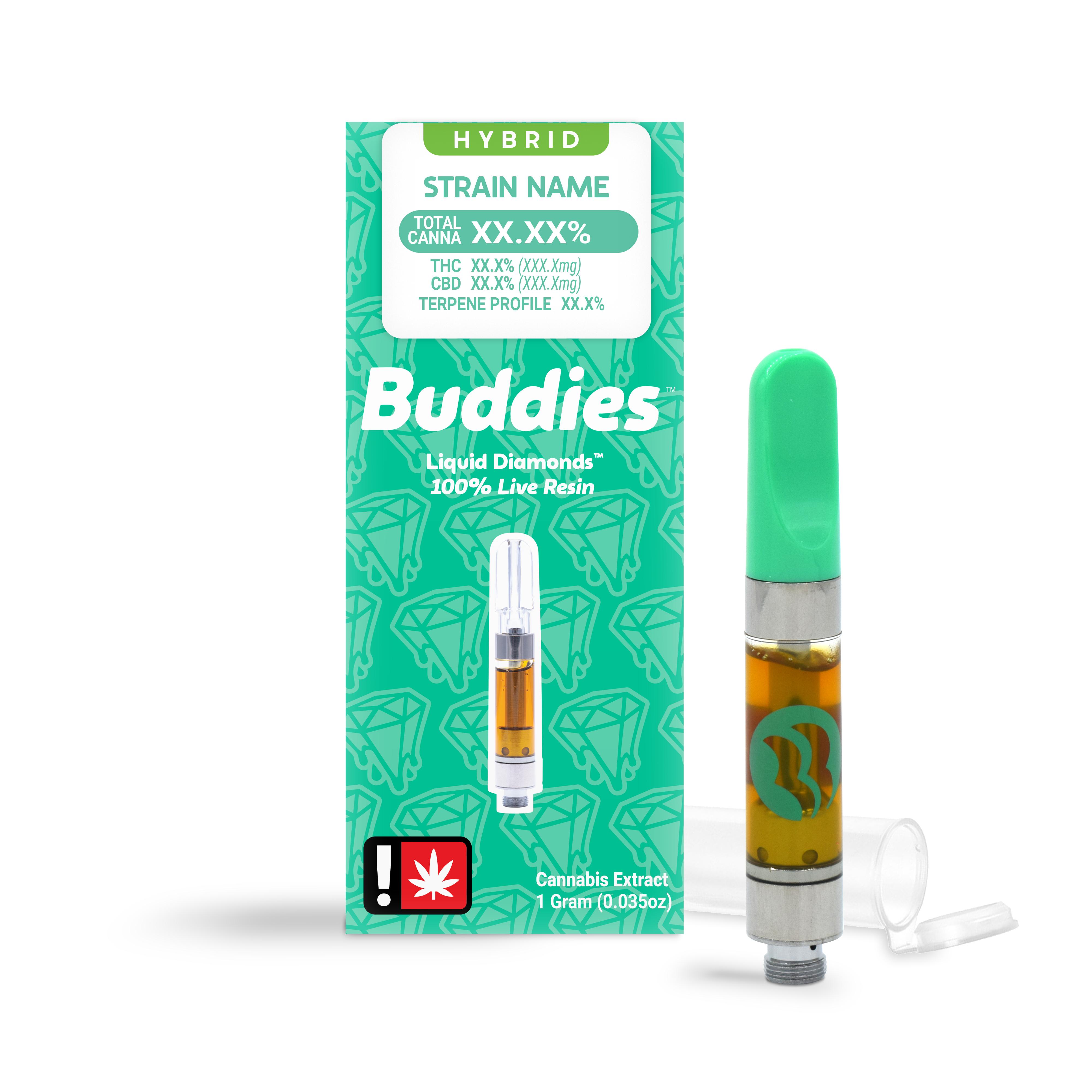 Photograph of product: Buddies - Gelato MAC Slurricane Live Resin Cartridge (H)