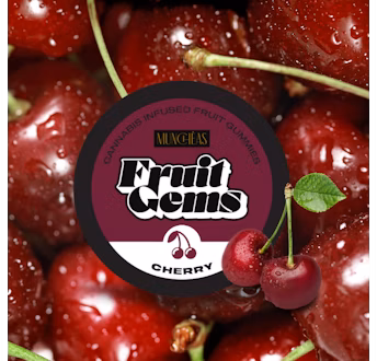 Photograph of product: Munchas Cherry Fruit Gems