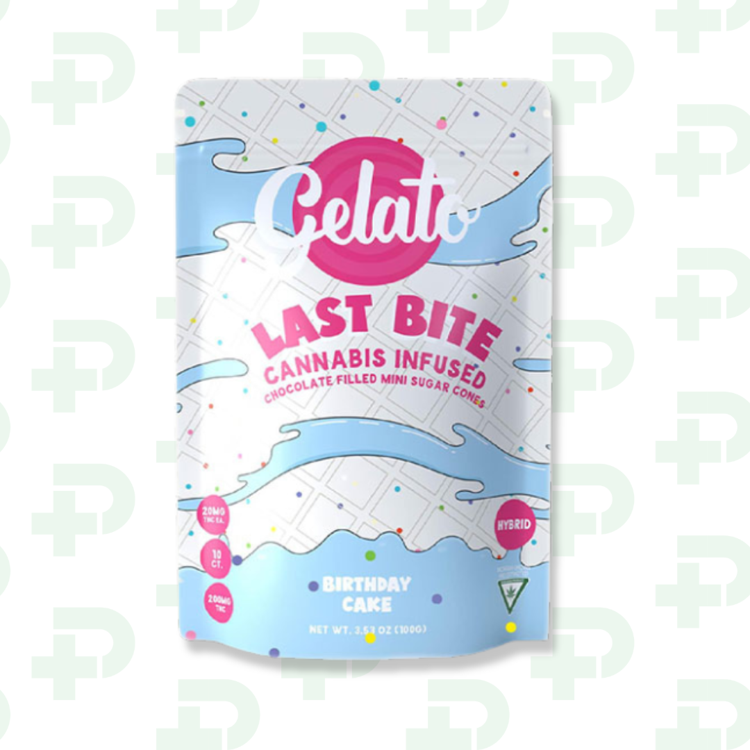 Photograph of product: Gelato - Last Bites 200mg - Birthday Cake Cones