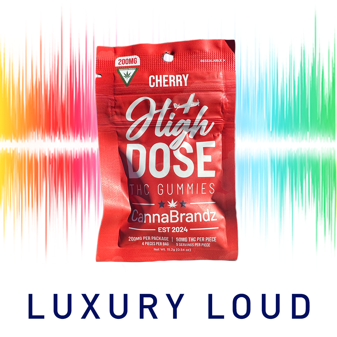 Photograph of product: Cannabrandz | Cherry | High Dose Gummies