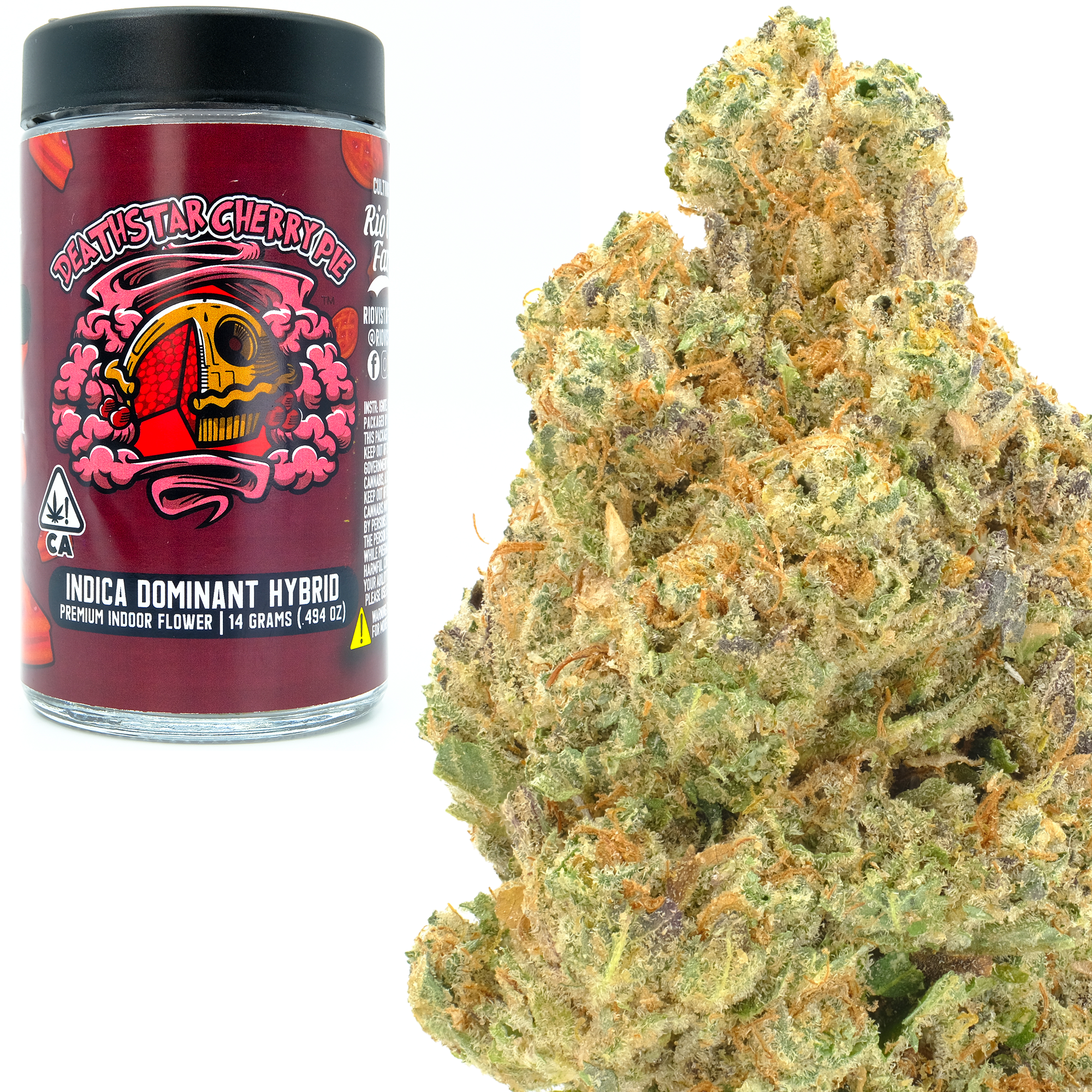Photograph of product: Deathstar Cherry Pie 14g Jar - Rio Vista Farms