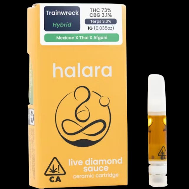 Photograph of product: Trainwreck 1g Live Diamond Cart - 