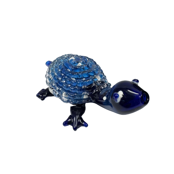 Photograph of product: GLASS BLUE SEA TURTLE