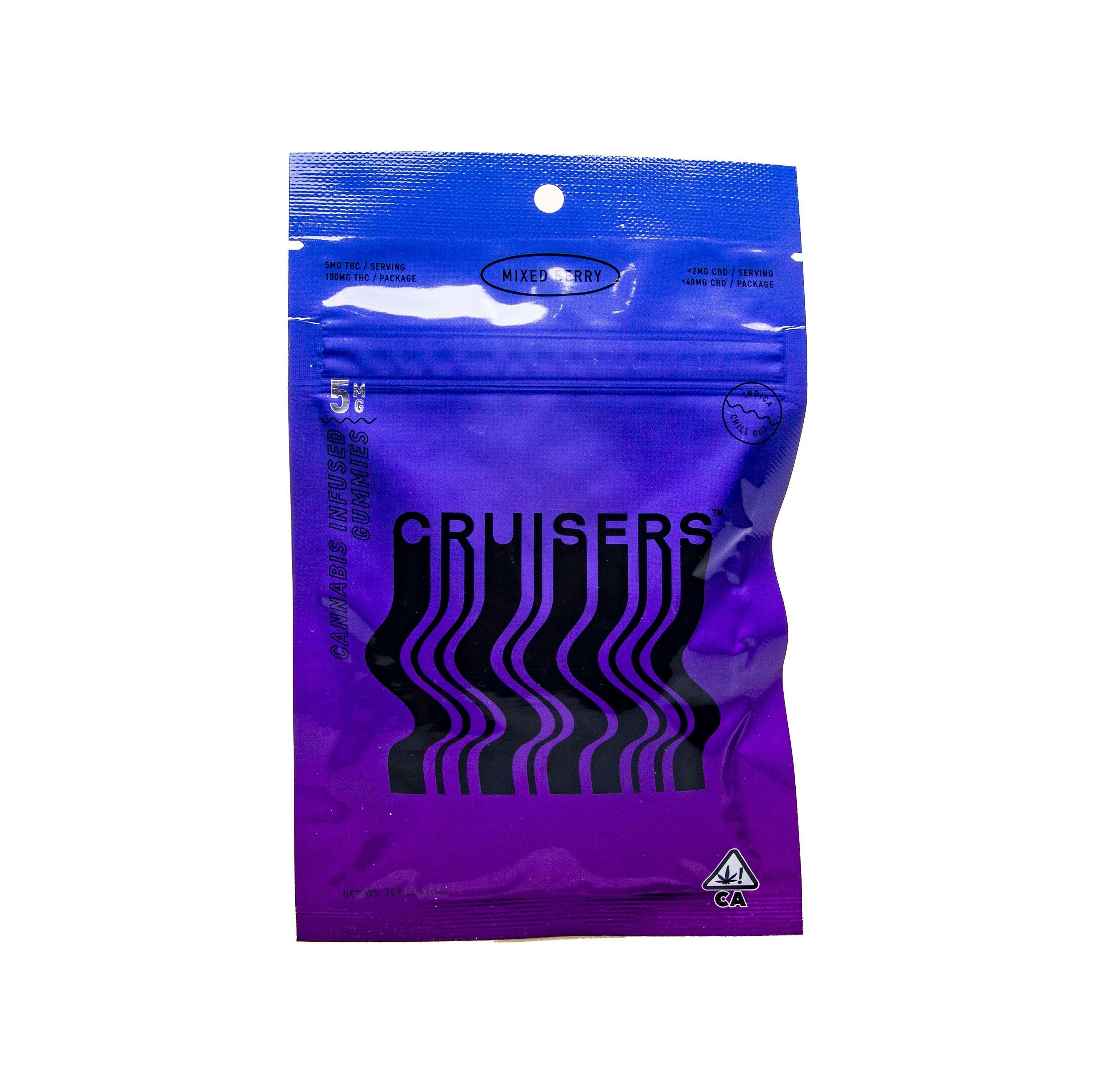 Photograph of product: Cruisers | Red Berries Gummies (100mg TH-oui)