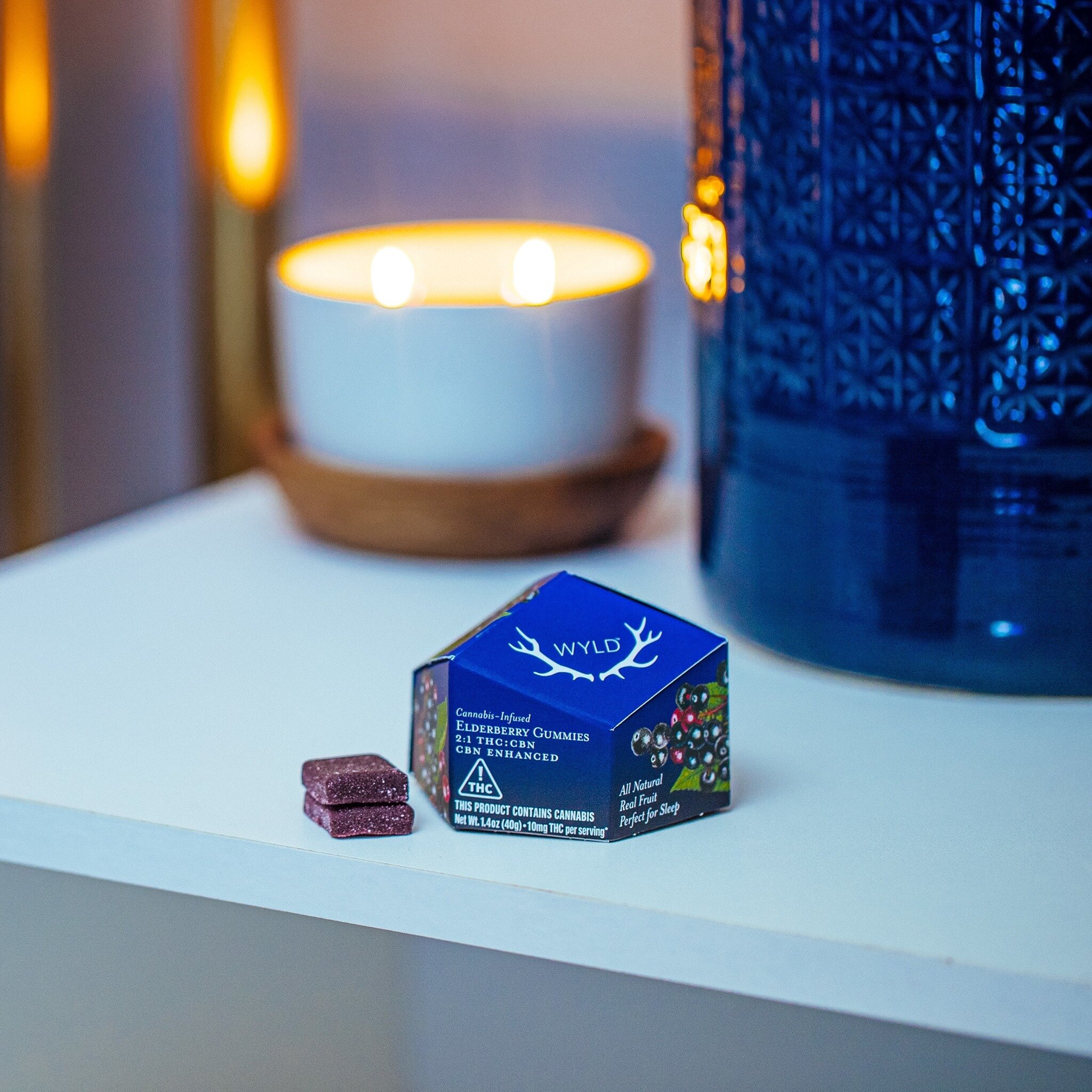 Photograph of product: Elderberry 2:1 TH-oui:CBN Gummies 100mg