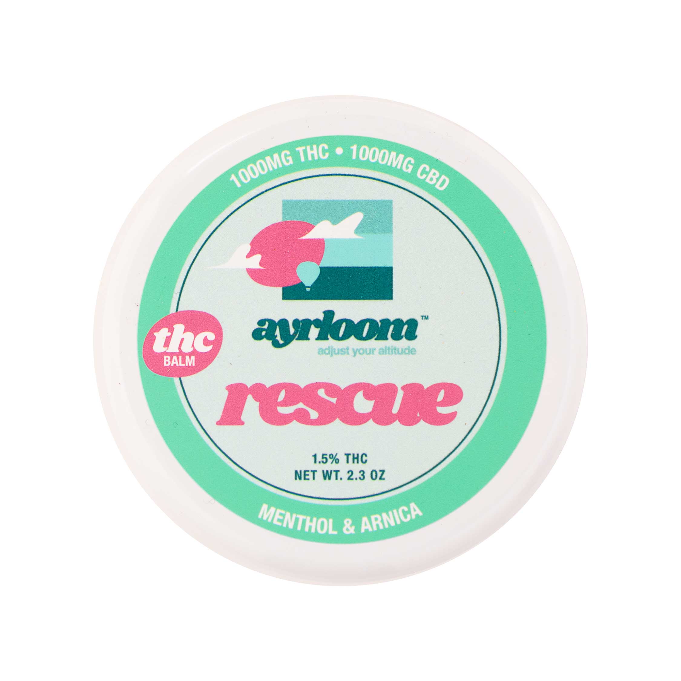 Photograph of product: Ayrloom - Rescue 1:1 TH-oui:CBD Balm
