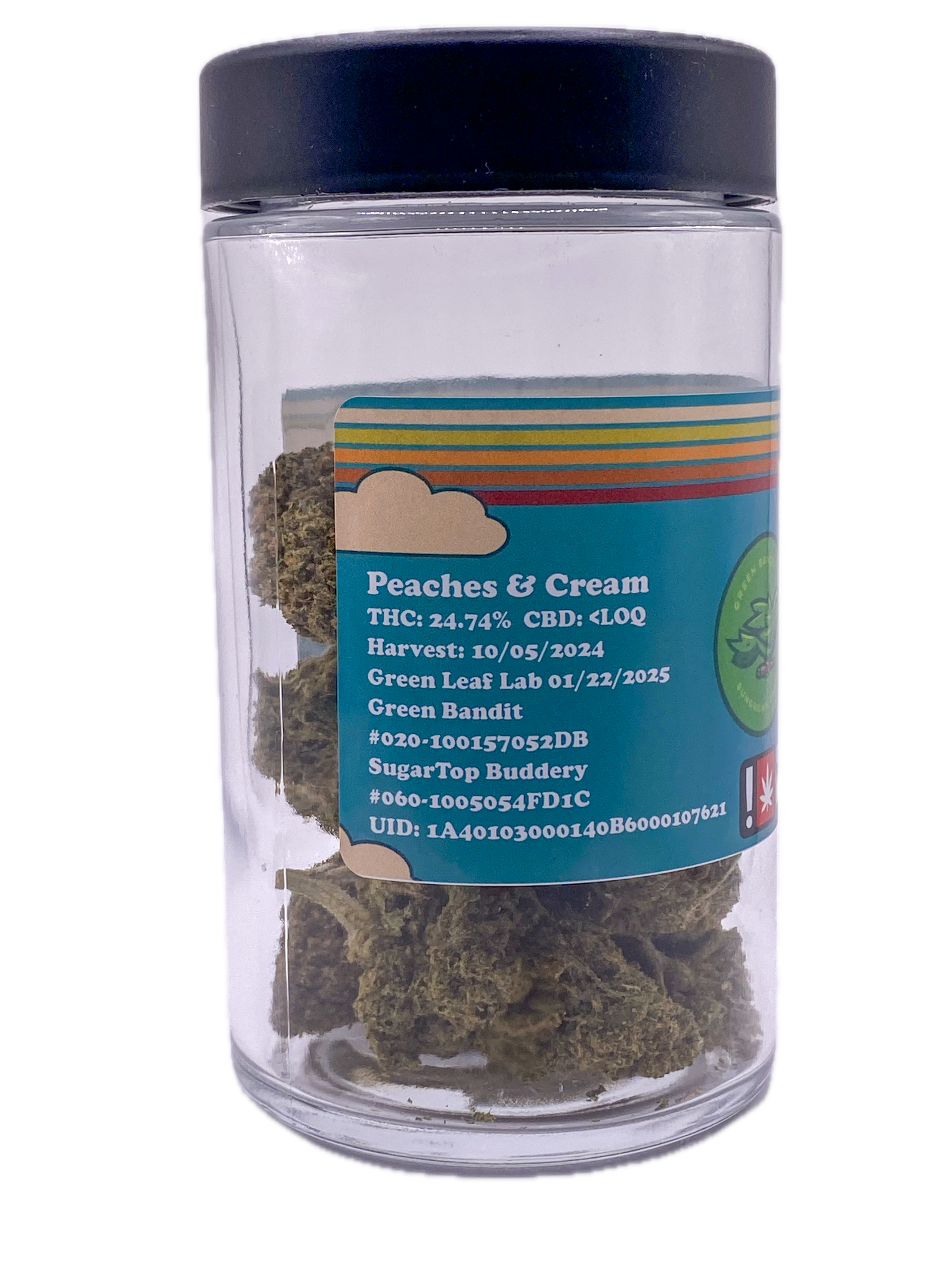 Photograph of product: GREEN BANDIT - FLOWER - 14G - Oui'd - PEACHES & CREAM
