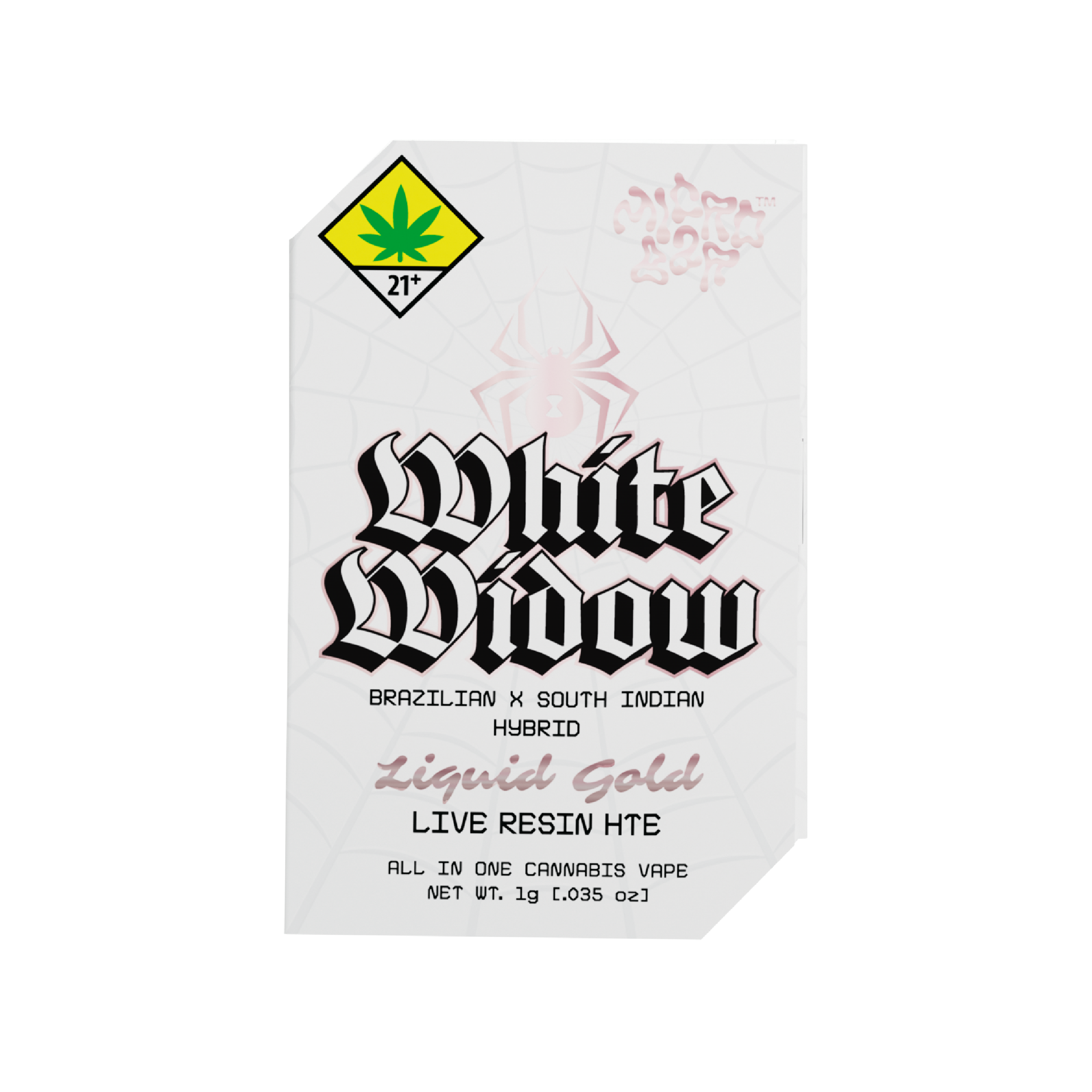 Photograph of product: White Widow - LIQUID GOLD - Live Resin Disposable | 1g