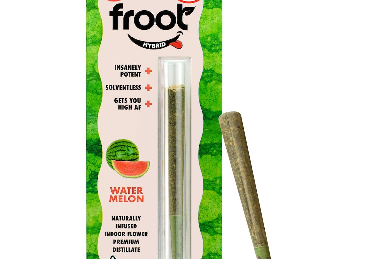 Photograph of product: Froot - 1g Watermelon Infused Preroll