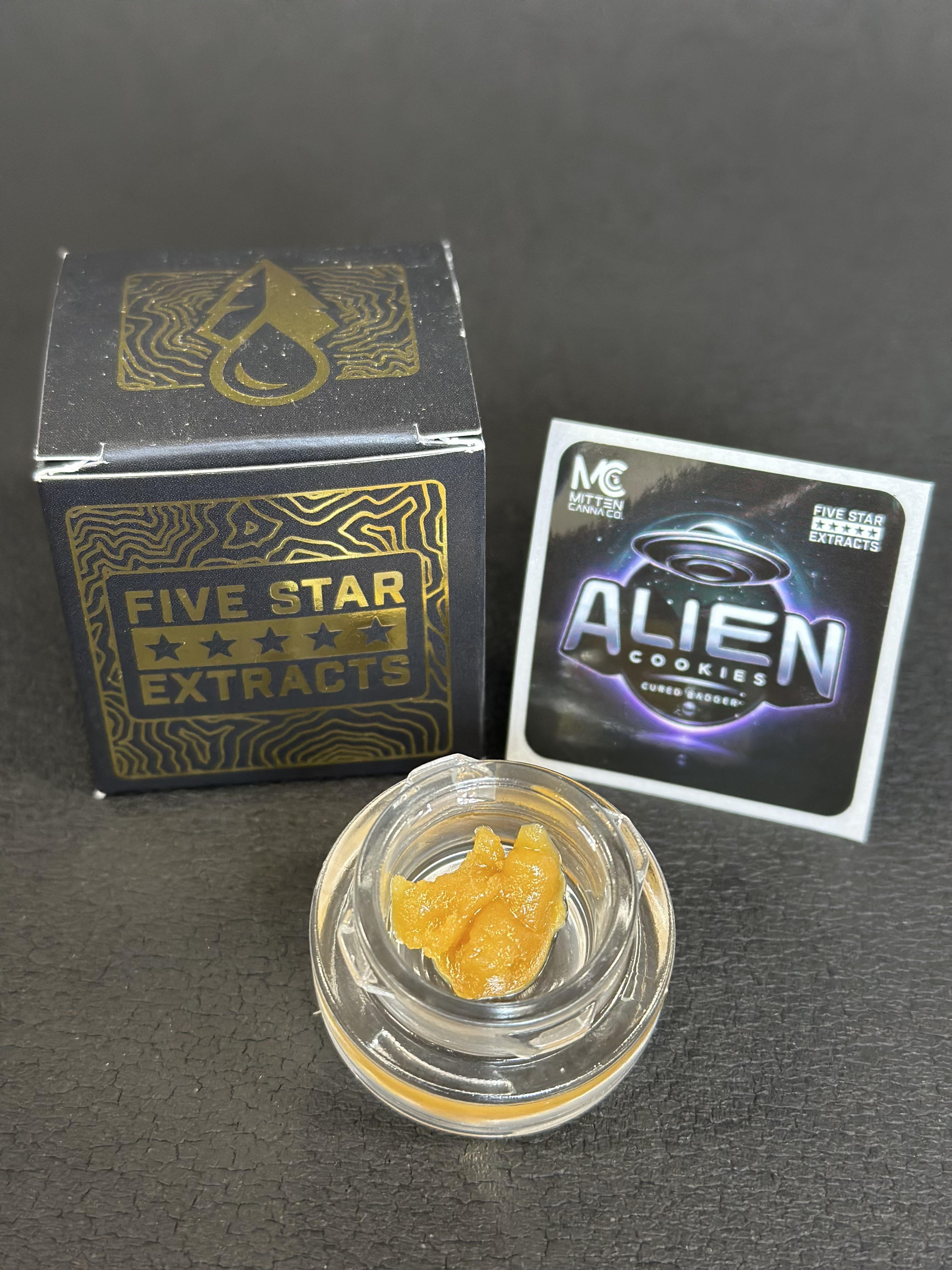 Photograph of product: 1g | Alien Cookies | Cured Badder