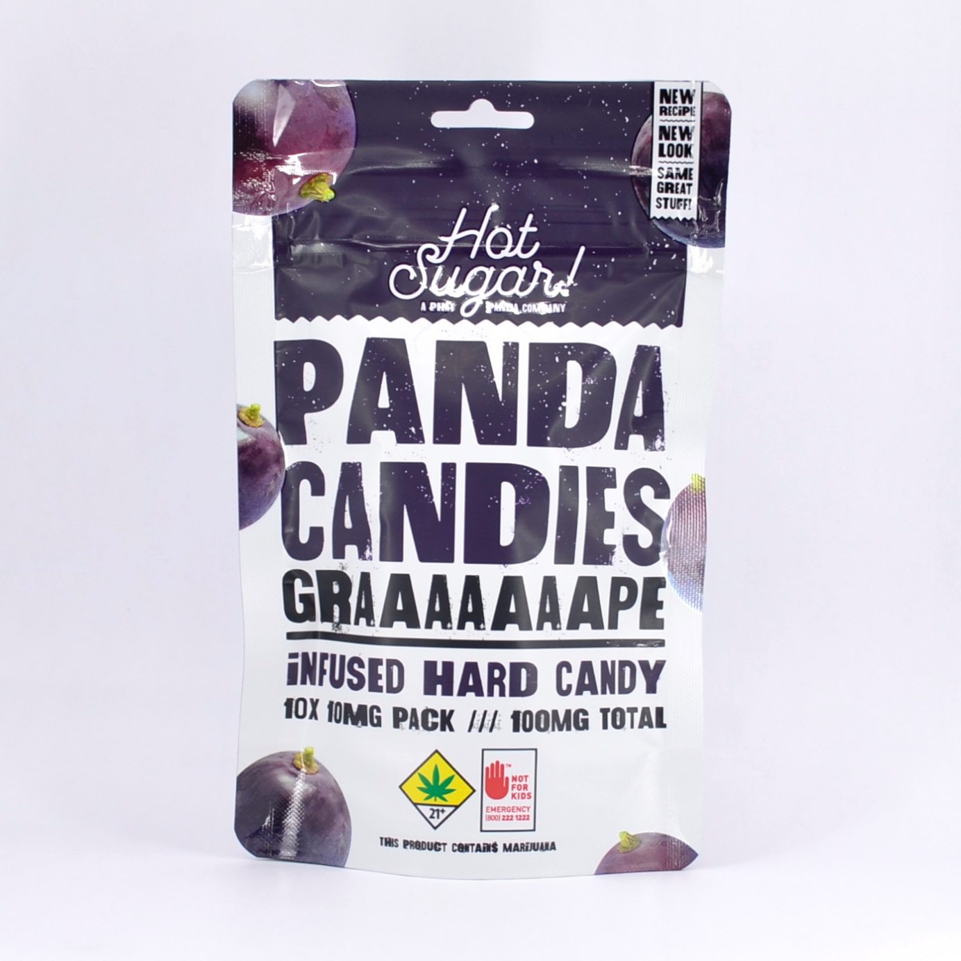 Photograph of product: Grape Panda Candies | 10pk | (100mg)
