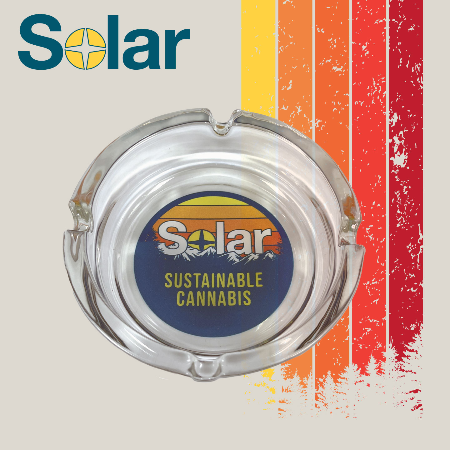 Photograph of product: Solar Sustainable Oui'd | Glass Ashtray