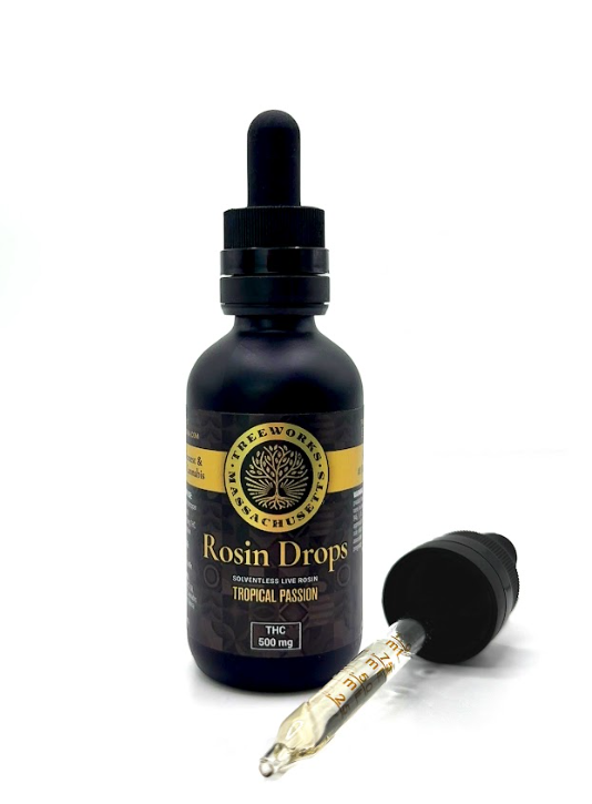 Photograph of product: Rosin Drops - Tropical Passion | 50mL | 500mg
