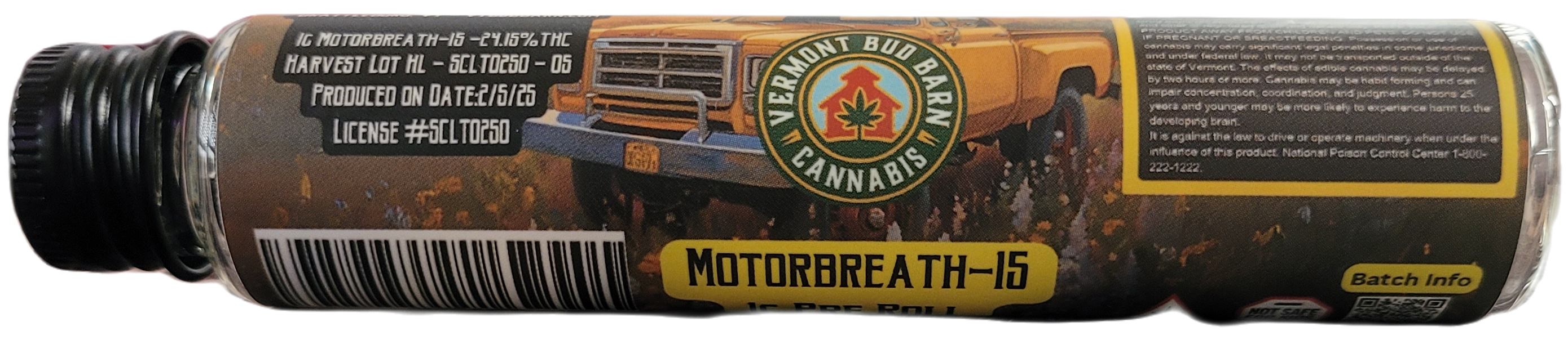 Photograph of product: Motorbreath 15 Preroll | Bud Barn