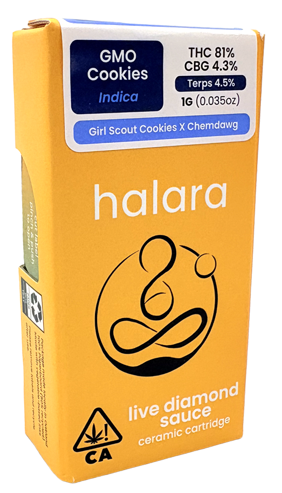 Photograph of Product: Halara | GMO Cookies LDS | 1G Cartridge
