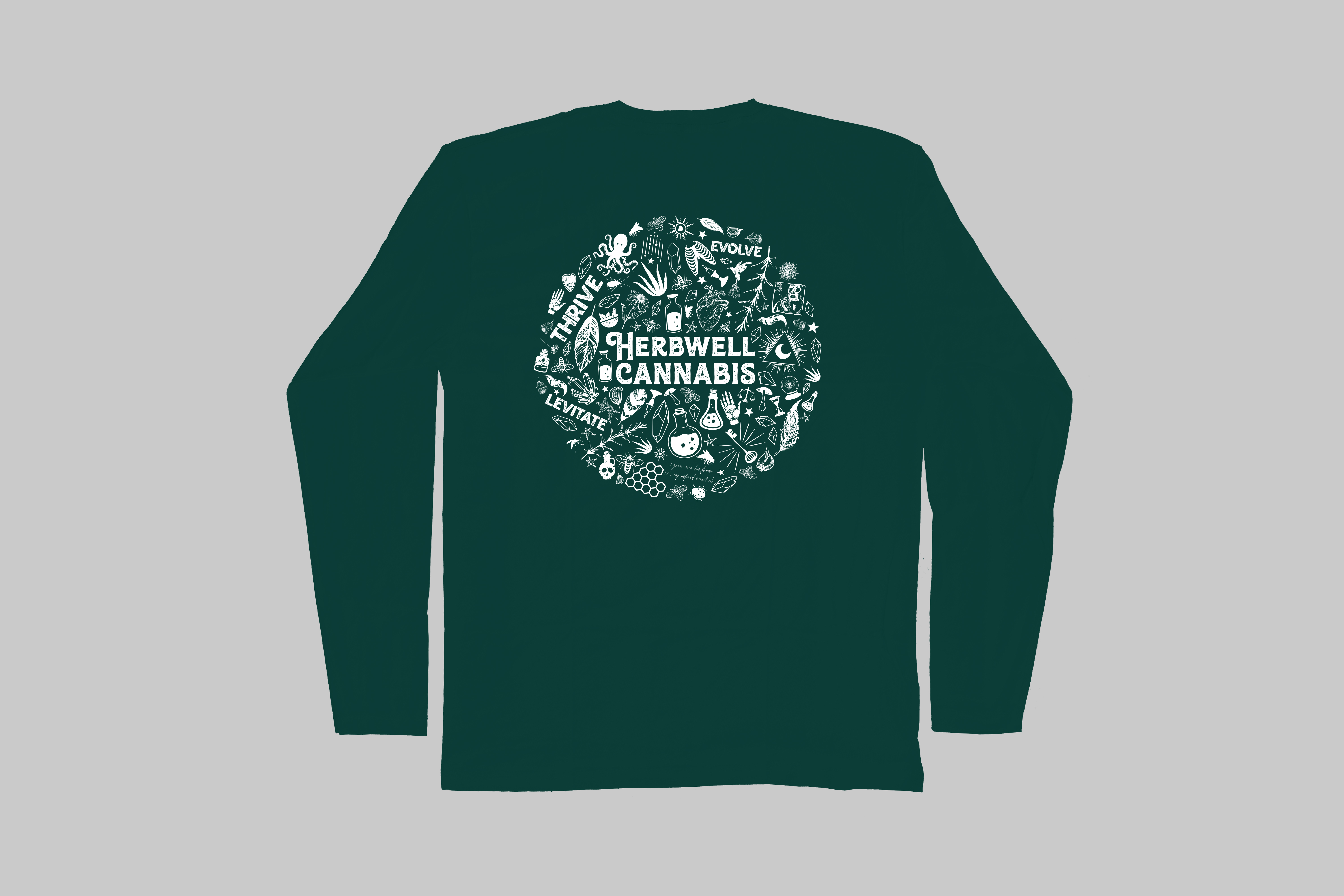Photograph of product: LS Mural T Shirt Green (XL)