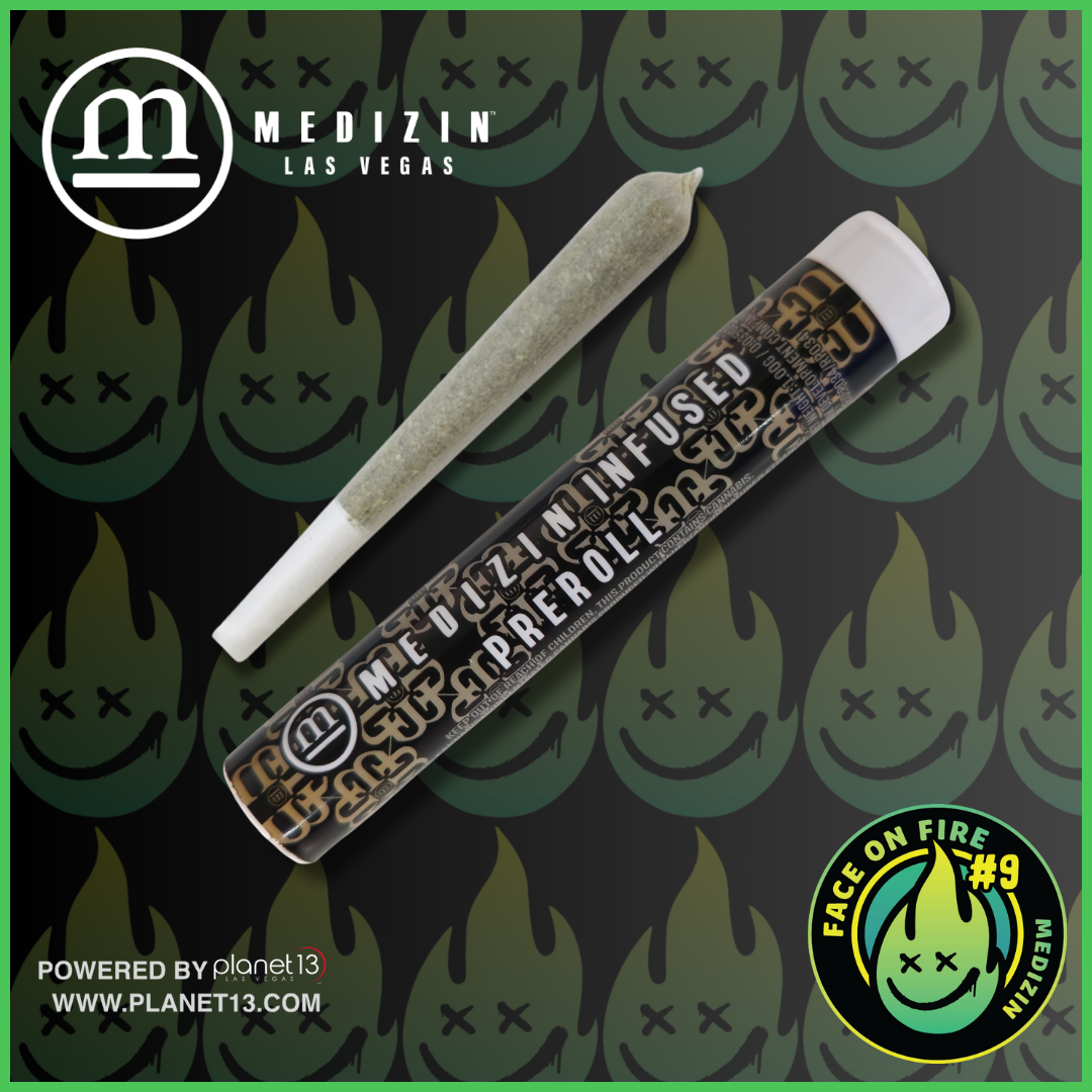 Photograph of product: Face on Fire #9 1g Infused Pre-roll