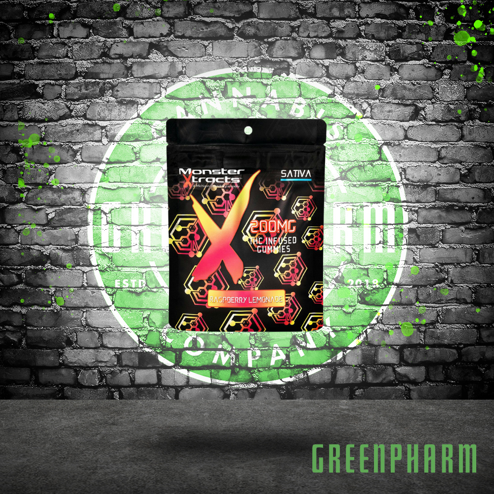 Photograph of product: Monster Medibles Orange Mamba Gummies 200mg