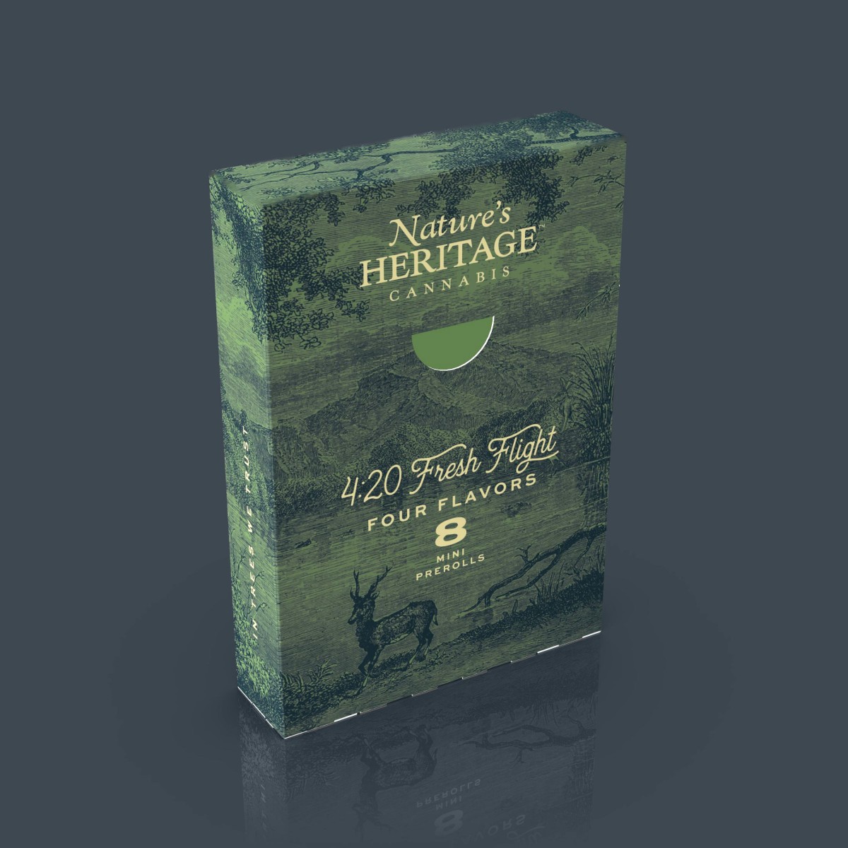 Photograph of product: Nature's Heritage Flight Pack 4 Strains 0.5g 8pk Preroll